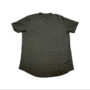 Buck Mason no logo Black Curved Hem Tee